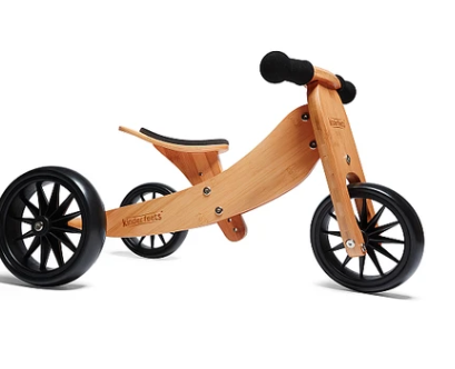 Kinderfeets - Tiny Tot 2 in 1 Tricycle/Balance Bike - Bamboo